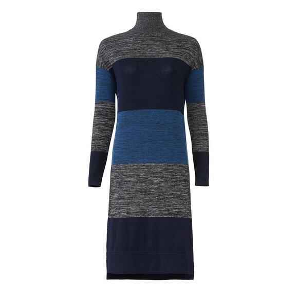 Rag & Bone Striped Bowery Turtleneck Dress M - Picture 4 of 12